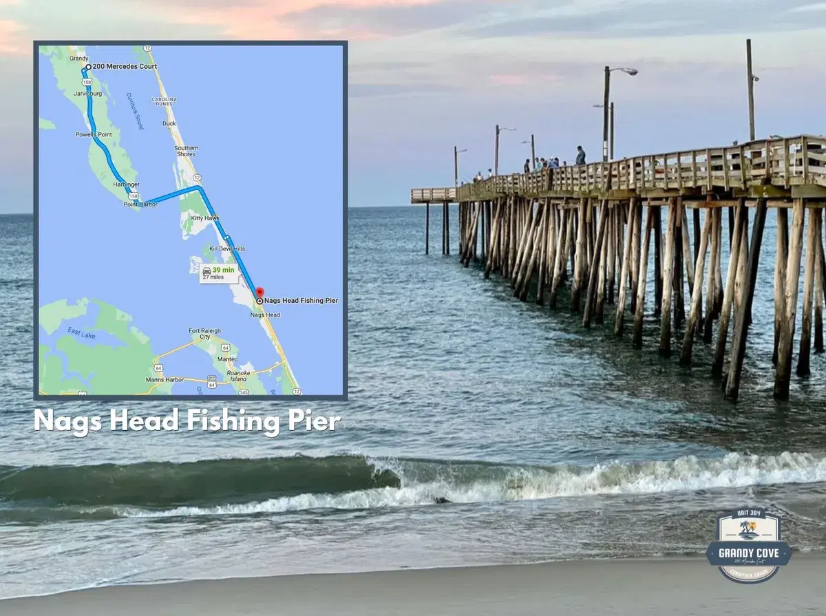 Fishing and boating on Currituck Sound near Grandy Cove, Outer Banks NC
